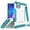 White/Turquoise, variant on Case for iPhone 11 Pro, Tri-Shield [Military Grade] Rugged Cover with Metal Kickstand [Includes Wrist Strap Lanyard] for Apple iPhone 11 Pro (2019, 5.8" Model)