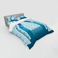 thumbnail image 3 of Ambesonne Moroccan Bedding Set 3 Pcs, Signs at Night, Twin, Navy Blue, 3 of 3