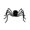 Black, variant on Halloween Spider Taper Candle Holders, Black Metal Candlestick Stand with Crawly Design, Fits 3/4 Inch Candles for Spooky Dining Table, Mantel, Party Centerpieces, and Haunted Home Decor