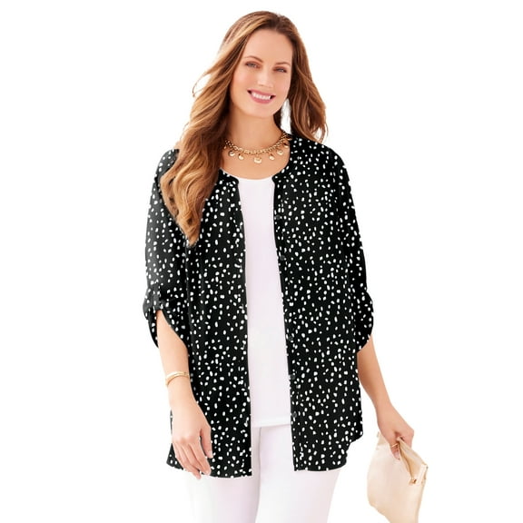 Catherines Women's Plus Size Petite Breezeway Georgette Blouse