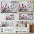 thumbnail image 4 of Designart "Pink Cherry Blossom Winter's Farewell I" Landscapes Framed Wall Art Decor - Modern Farmhouse Pink Tree Cherry Blossom Entryway Framed Wall Art, 4 of 6