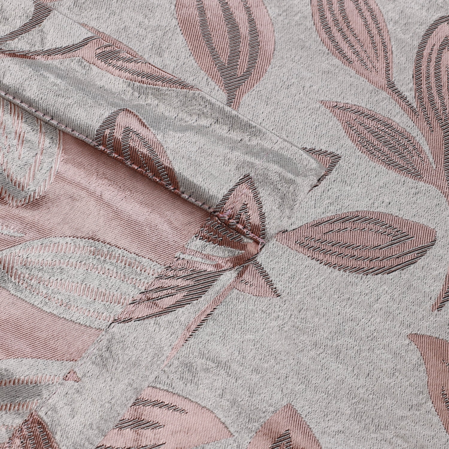 Leaves Patterned Blackout Curtain Panels, 26" x 63", Bronze by Blue Nile Mills