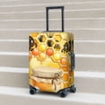 thumbnail image 4 of Cauagu Honey Bee Print Travel Luggage Cover,Travel Dust-proof Suitcase Cover Softside Suitcase Protector for 18-32inch,Not Included Suitcase, 4 of 8