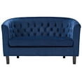 thumbnail image 3 of Modway Prospect Performance Velvet Loveseat in Navy, 3 of 4