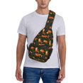 thumbnail image 6 of Lsque Cute Little Foxes Pattern Cross Chest Bag Diagonally – Premium Durable Front Chest Sling with Adjustable Padded Strap, High-Capacity Storage, 6 of 8
