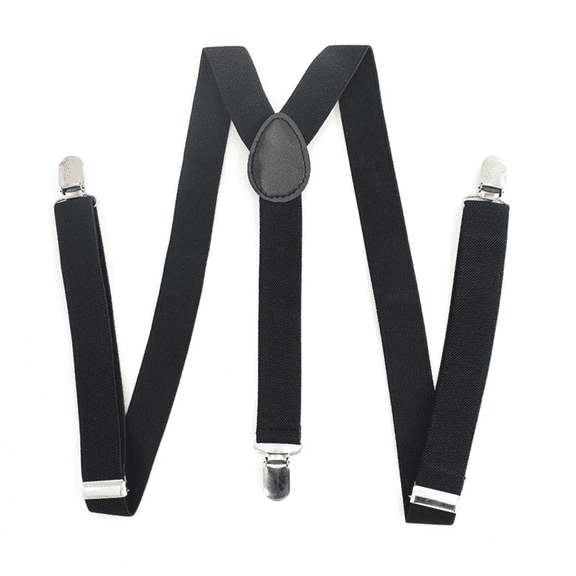 TELOLY 2026 New Suspenders,Adjustable Elastic Suspenders for Men,Classic Men'S Suspenders,Strong Metal Clips Design,Black, for Formal Wear, Everyday Use, Suits, Trousers, Weddings, Office Attire