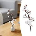 thumbnail image 2 of Artificial Plum Blossom Flower Branch, Cosmug Faux Floral Twig Sprig, Decorative Plant Pick, for Indoor Home Styling, Table Center Display and Vase Embellishment, White, 2 of 5