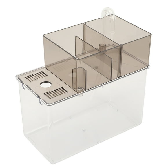 Goldfish Bowl, Portable Betta Fish Lightweight Transparent With Water Pump Space For Table For Betta Fish