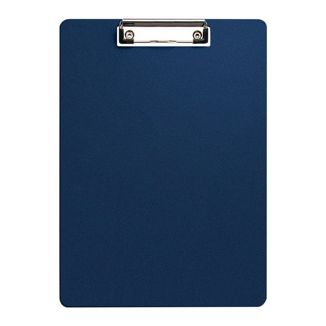 Portapapeles de plástico XIAOLE, portapapeles de oficina de cartón duro al por mayor, portapapeles tamaño carta A4 estándar (23 x 31 cm) con clip de perfil bajo, portapapeles de plástico para