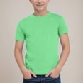thumbnail image 2 of NIEWTR Baby Toddler Solid Color Short Sleeve T-Shirts for Boys Boys Summer Basic Cotton Crewneck Tee Shirt Tops（Green,3-4 Years), 2 of 7