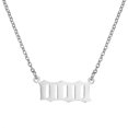 thumbnail image 1 of Couple Fashion Classic Gold Number Necklace Accessories Clavicle Pendant Necklace---Product code 50456, 1 of 4