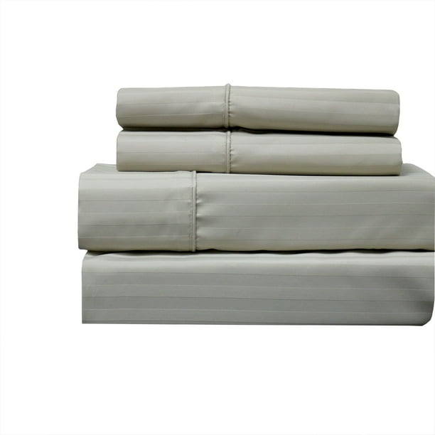Wrinkle Free Cotton Sheets Striped 650 Thread count Collection Easy