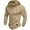 Khaki, variant on KHONTS Men's Casual Drawstring Athletic Hoodies Fashion Athletic Hooded Pullover Sweatshirts White XL
