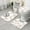 White Rose Gold, variant on White Rose Gold Marble Bathroom Rugs Sets 3 Piece,Toilet Cover Set,Absorbent Non Slip Bathroom Mats Sets with U-Shaped Contour Rug Toilet Rug Set
