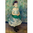 thumbnail image 2 of Renoir, Pierre-Auguste 17x24 Gold Ornate Wood Framed with Double Matting Museum Art Print Titled - Portrait of Jeanne Durand-Ruel 1876, 2 of 4
