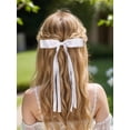 thumbnail image 3 of LFOUVRE Pinces à Cheveux et Barrettes - 12 Pcs Accessoires Ruban et Pompon pour Cheveux de Femmes, 3 of 8