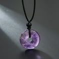 thumbnail image 2 of Handmade Braided Necklace with Natural Stone Peace Buckle - Adjustable and Stylish, 2 of 5