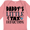 thumbnail image 4 of Inktastic Daddy's Little Tax Deduction Blue Hearts Boys or Girls Long Sleeve Baby Bodysuit, 4 of 5