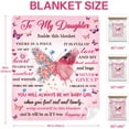 thumbnail image 6 of to My Daughter Blanket, Daughter Gifts, Graduation Gifts for Daughter, Daughter Gifts for Graduation Christmas Birthday Blanket 60"X80", 6 of 6