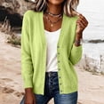 thumbnail image 5 of cocolona Womens Cardigan Sweater V Neck Long Sleeve Button Cozy Sweater Solid Color Casual LightWeight knit Cardigan, 5 of 5