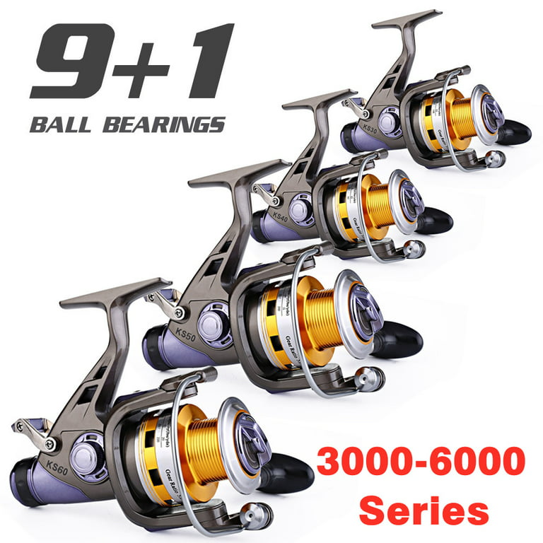 Sougayilang 9+1bb Spinning Reels Double Drag Aluninium Spool Carp Fishing Reel, Size: KS30