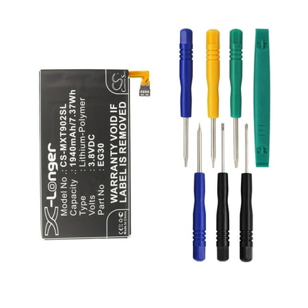 Xt907 Battery Cameron Sino 1940mAh/7.37Wh Battery Compatible With Motorola RAZR I, MT788, XT890, Eelectrify M, Scorpion Mini, XT901, XT907, DROID RAZR M, and others( 7/pcs Toolskits Included) ()