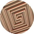 thumbnail image 1 of Ahgly Company Machine Washable Indoor Round Transitional SandyBrown Area Rugs, 3' Round, 1 of 7