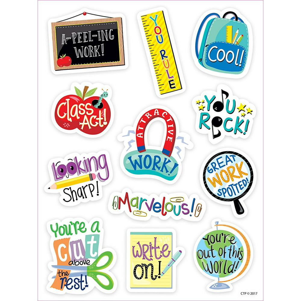 Reward Stickers Student Rewards Stickers Ctp 2161 With Approx 125