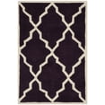 thumbnail image 2 of SAFAVIEH Chatham Clinton Geometric Wool Area Rug, Dark Purple, 2' x 3', 2 of 10