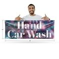 thumbnail image 2 of Hand Car Wash Banner Sign 18 Inch x 48 Inch | 13 oz Vinyl with Metal Grommets | Heavy-Duty Single-Sided Outdoor Durable Printed High-Quality Weatherproof | Made in the USA, 2 of 6