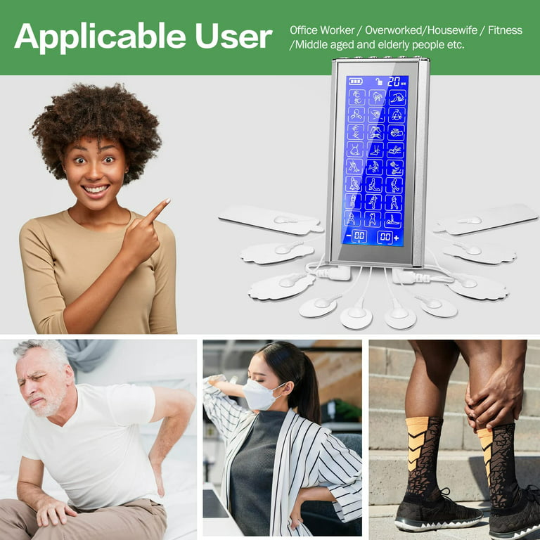 Dropship TEC.BEAN 24 Modes TENS Unit Muscle Stimulator; Rechargeable TENS  Machine With 8 Electrode Pads (American Gel); Electric Pulse Massager For  Pain Relief Therapy to Sell Online at a Lower Price
