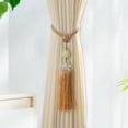 thumbnail image 4 of 2 Pack Curtain Tiebacks with Tassel, Outdoor Decorative Curtain Holdback, Modern Rope Window Curtain Ties Backs Draperies Holder for Office Home Window Decoration, 4 of 7