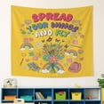 thumbnail image 2 of ViciArt Spread Your Wings and Fly Tapestry, 60"x80" Positive Affirmation Wall Art, Kids Room Decor, Rainbow & Butterfly Design, 2 of 4
