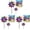 A-6Pcs, variant on Reflective Pinwheels for Yard Garden, 2 Pack Sparkly Colorful Wind Spinners with Stakes, Bird Repellent Deterrent Devices to Scare Birds Away from Patio Farm Balcony