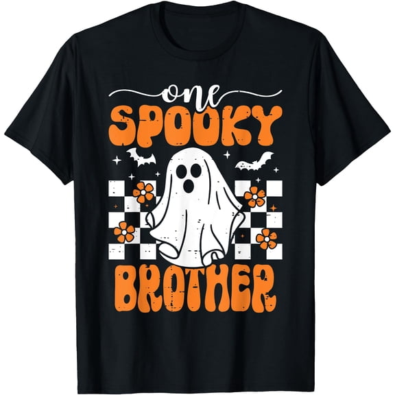 One Spooky Brother Matching Family Halloween T-Shirt , Vintage T-Shirt