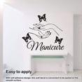 thumbnail image 4 of Advancent Adhesivo de pared de insectos con gesto de mano para el hogar, adhesivo autoadhesivo para sala de estar y dormitorio, decoración Decoración del hogar Blanco, 4 of 6
