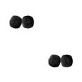 thumbnail image 1 of Bearachild Paquete de 200 fundas de micrófono no tejidas, duraderas y transpirables para micrófono desechable universal, negro + negro (100 negro + negro (100 piezas) 2Conjunto, 1 of 6