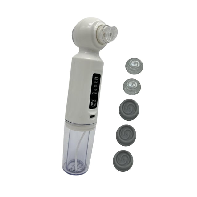 Limpiador facial eléctrico,Herramienta para extraer puntos negros,Limpiador facial eléctrico,removedor de puntos negros y poros,Kit de vacío para calentar poros al vacío facial,Herramienta