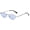 Silver/Blue, variant on Retro Metal Geometric Sunglasses for Women Fashion 90s Chic Cute Small Lightweight Irregular Sun Glasses