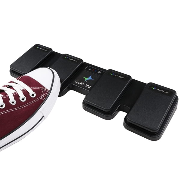 Pedal Bluetooth Page Turner AirTurn QUAD500 Silent