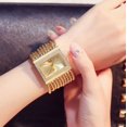 thumbnail image 1 of Reloj de pulsera cuadrado con diamantes de moda para mujer Reloj sencillo, 1 of 6