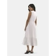 thumbnail image 2 of Time And Tru Women's & Women's Plus Double Cloth Sleeveless Midi Dress, Sizes XS-4X, 2 of 4