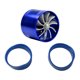 thumbnail image 2 of Turbo de admisión automática universal para automóvil de un solo lado para camión de vehículo (azul) Tmvgtek Accesorios para autos y motos, 2 of 9