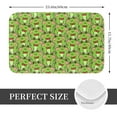 thumbnail image 2 of Sikiie Cute Green Frog Print Flannel Anti-slip Floor Mat 16x24in, Thickened Dustproof Entrance Door Mat Floor Mat for Kitchen, Bathroom, Laundry Room, 2 of 7