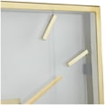 thumbnail image 4 of DecMode 20" Gold Stainless Steel Metal Wall Clock with Clear Face, 4 of 7