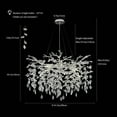 thumbnail image 5 of SJIGUANGZ Crystal Chandeliers,31.5" Silver Modern Round Raindrop Chandelier Farmhouse Tree Branch Chandelier Industrial Adjustable Chandeliers for Dining Room, Living Room, Bedroom, Entryway, 5 of 7