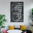 thumbnail image 6 of Ernest Hemingway Quote Poster Art Poster Canvas Painting Decor Wall Print Photo Gifts Home Modern Decorative Posters 16x24inch(40x60cm), 6 of 6