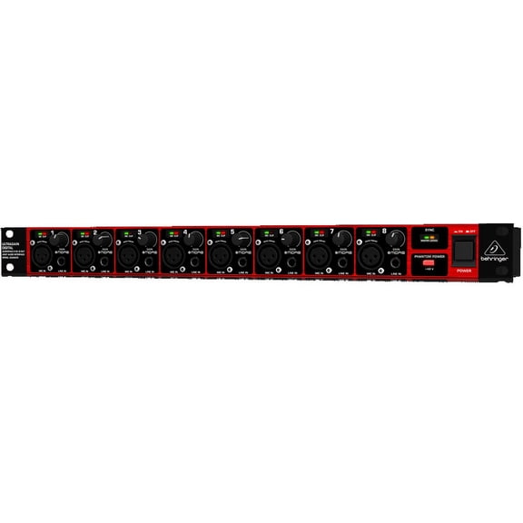 Behringer Ultragain Digital ADA8200 Audiophile 8 In/8 Out ADAT Audio Interface w/ Midas Mic Preamps