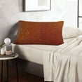 thumbnail image 6 of Uemuo Orange Glitter Print Throw Pillow Case – Cozy & Soft Cushion Cover, Hypoallergenic Pillow Case for Sleeping, Perfect for Women with Envelope Closure-20"x30", 6 of 6