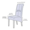 thumbnail image 4 of Large Dining Chair Covers,XL Stretchy Chair Protector Removable Washable Universal Anti-Dust Spandex Jacquard Chair Slipcovers for Dining Room Kitchen Hotel-6 Pcs-G, 4 of 7